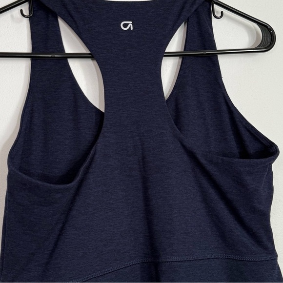 GapFit Brushed Jersey Exercise Athletic Racerback Dress, Navy Blue size S - Picture 4 of 8
